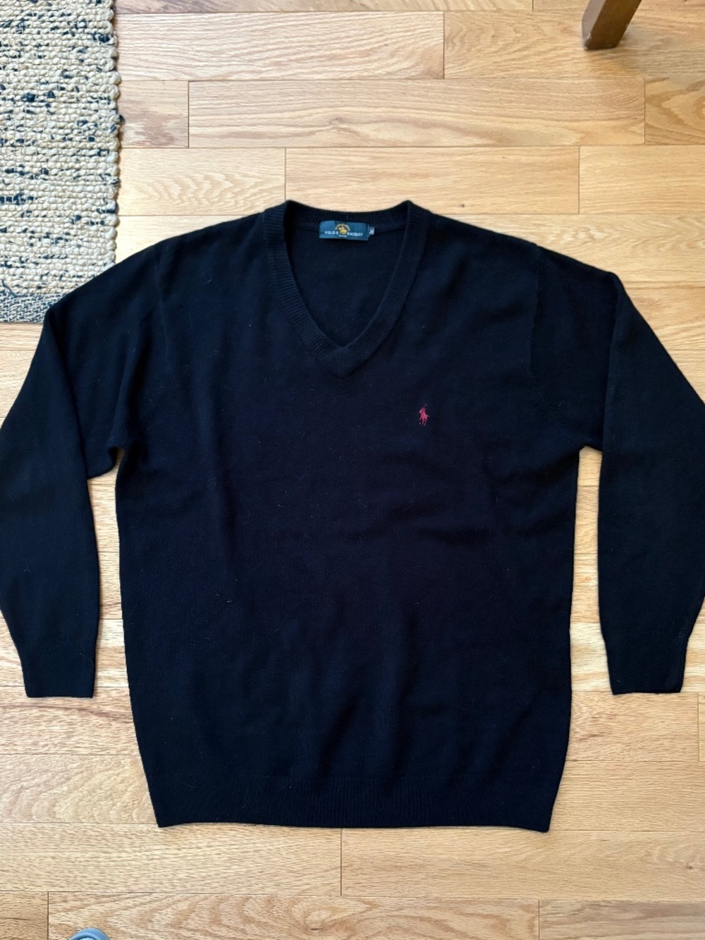 100% cashmere golf sweater
